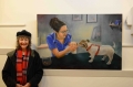 Julie Baillis-with her painting