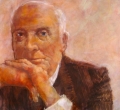 Peteris Ciemitis. Commissioned Portrait of Dick Lester. acrylic on canvas. 2009. 120cmx120cm