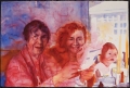 Leeanne Crisp, Portrait of the Psychologist Margaret Evans, with friends