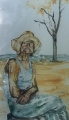 Eva Suzanne  Herz-Murray, \"The Farmer\" , Watercolour