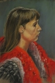 Kathy Smoker. 'Anna-Georgia' (2014), pastel.   55x37cm