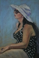 Kathy Smoker. 'Caitlin', pastel.   55cm x 37cm