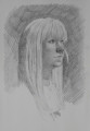 Blonde portrait      Pencil     A3