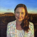 Christina, 90cm x 90cm, oil on canvas
