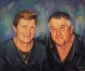 “Maria and Peter” ---- oils on canvas ---approx 65cm x 95cm