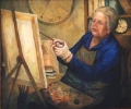 Josefia  Lemon, \"Time Doesn\'t Matter - Nance Irvine\" , 2002 , Oil on Canvas , 83.5cm x 98.5cm 