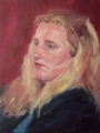 Lynette  Mitchell, \"Pensive\" , 2003 , Oil , 16” x 20”