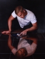 Narcissus 2.0-after Caravaggio_Oil on Linen-sm