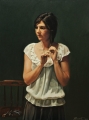 Alexandra    2004   Oil on Canvas    150x90cm    2004  Doug Moran National Portrait Prize finalist      Collection of Mr & Mrs  John Hawkins